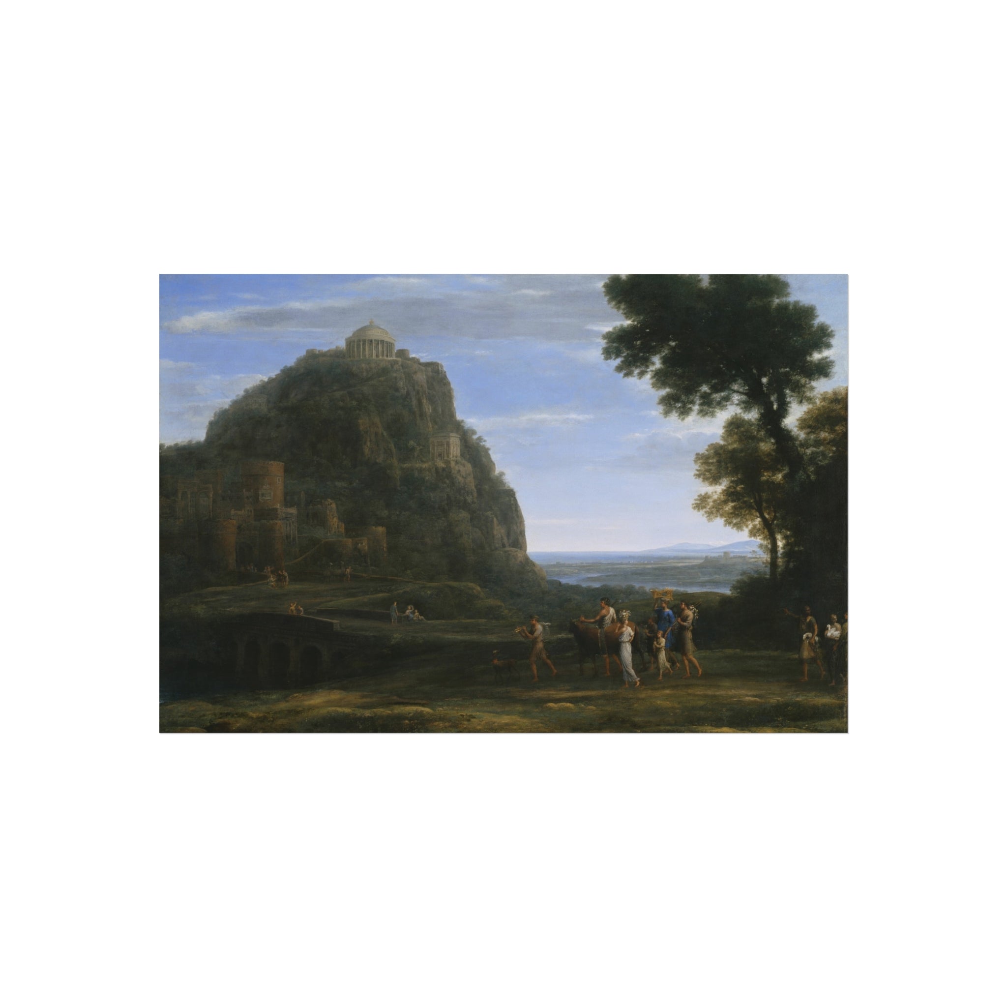 Claude Lorrain - View of Delphi with a Procession | Fine Art Poster
