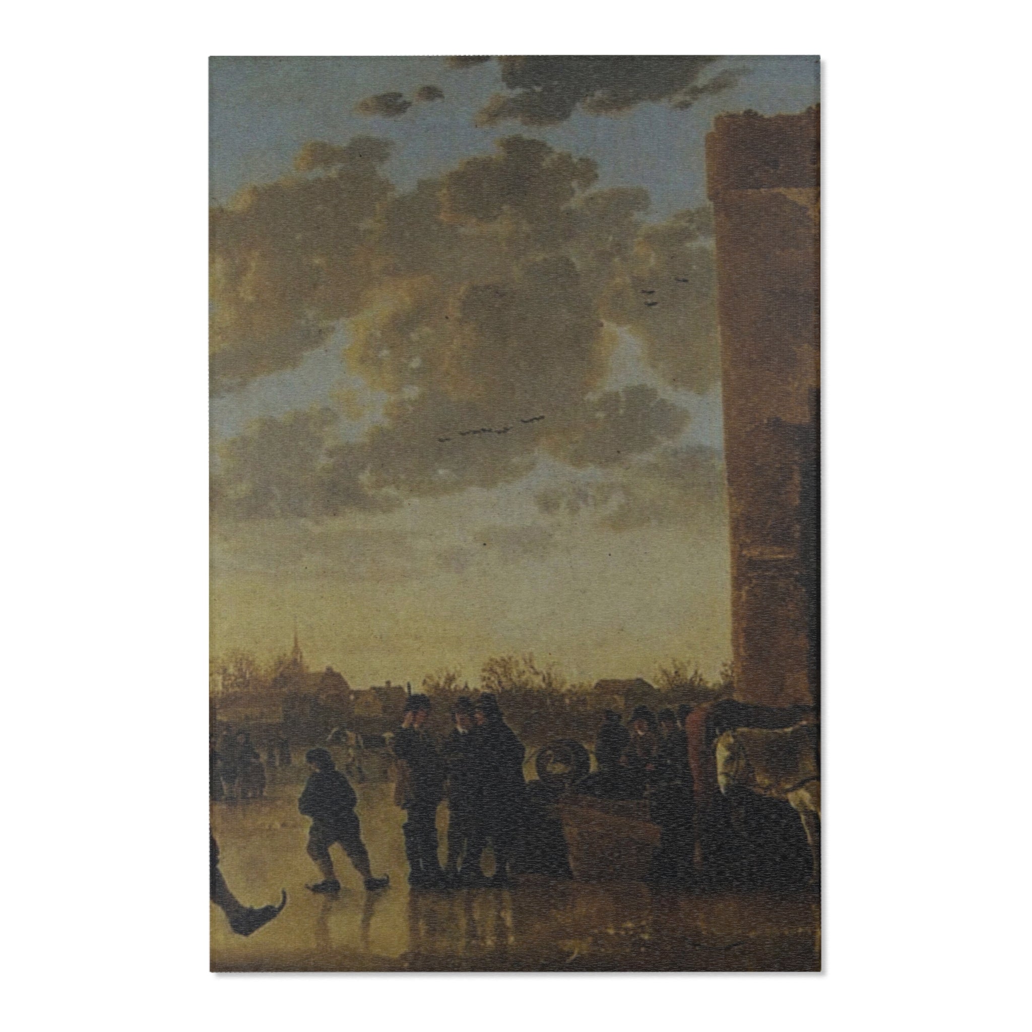 Schilderij, Aelbert Cuyp, met ruïne van Huis te Merwede (12091275046) | Area Rug
