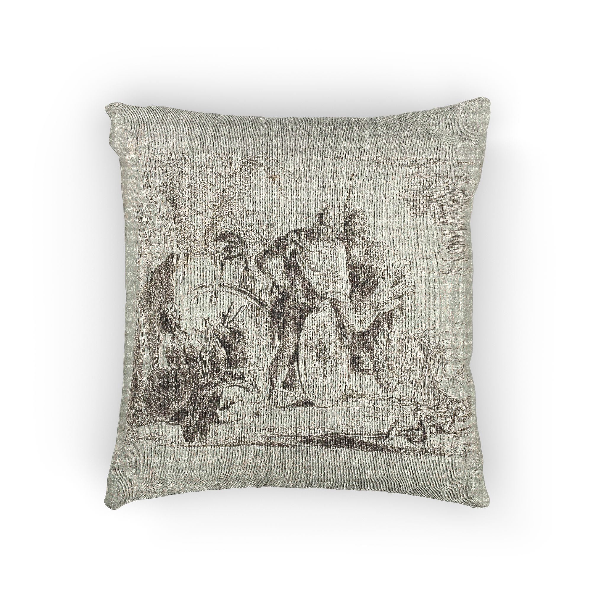 Giovanni Battista Tiepolo - The Astrologer and the Young Soldier, from Capricci | Woven Pillow