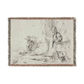 Giovanni Battista Tiepolo - Standing Philosopher and Two Other Figures, from Capricci | Woven Tapestry Blanket