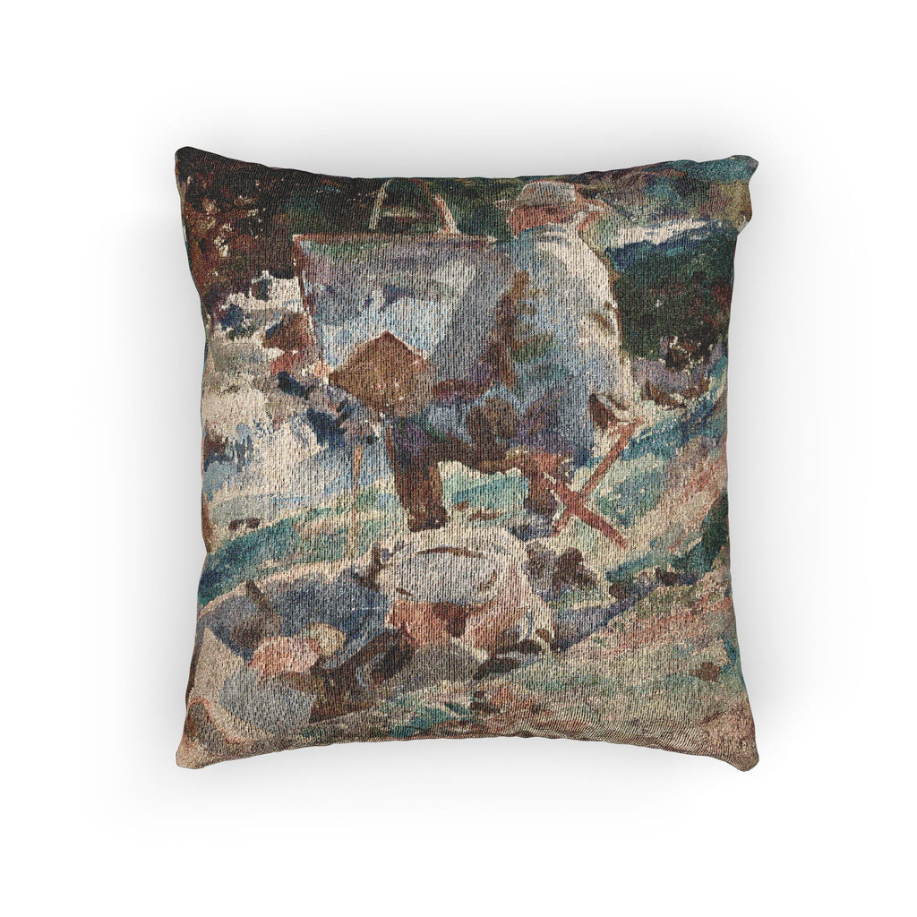 John Singer Sargent - An Artist at His Easel | Woven Pillow