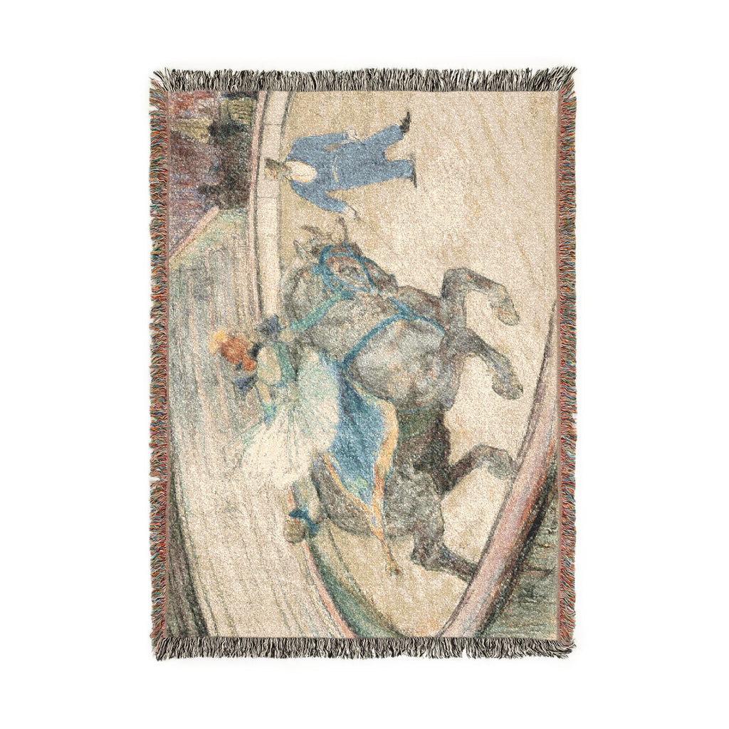 Henri de Toulouse-Lautrec - At the Circus Work in the Ring | Woven Tapestry Blanket