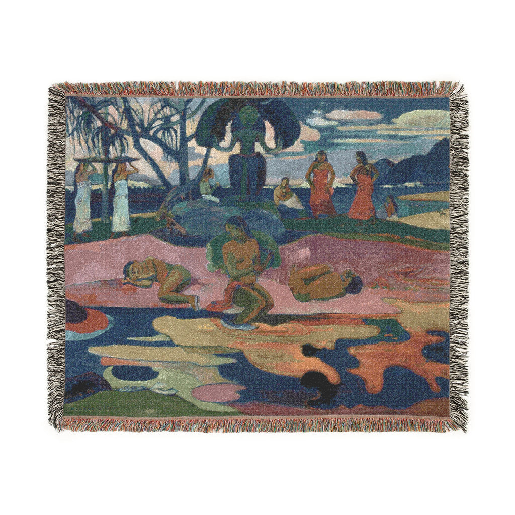 Paul Gauguin - Mahana no atua (Day of the God) | Woven Tapestry Blanket