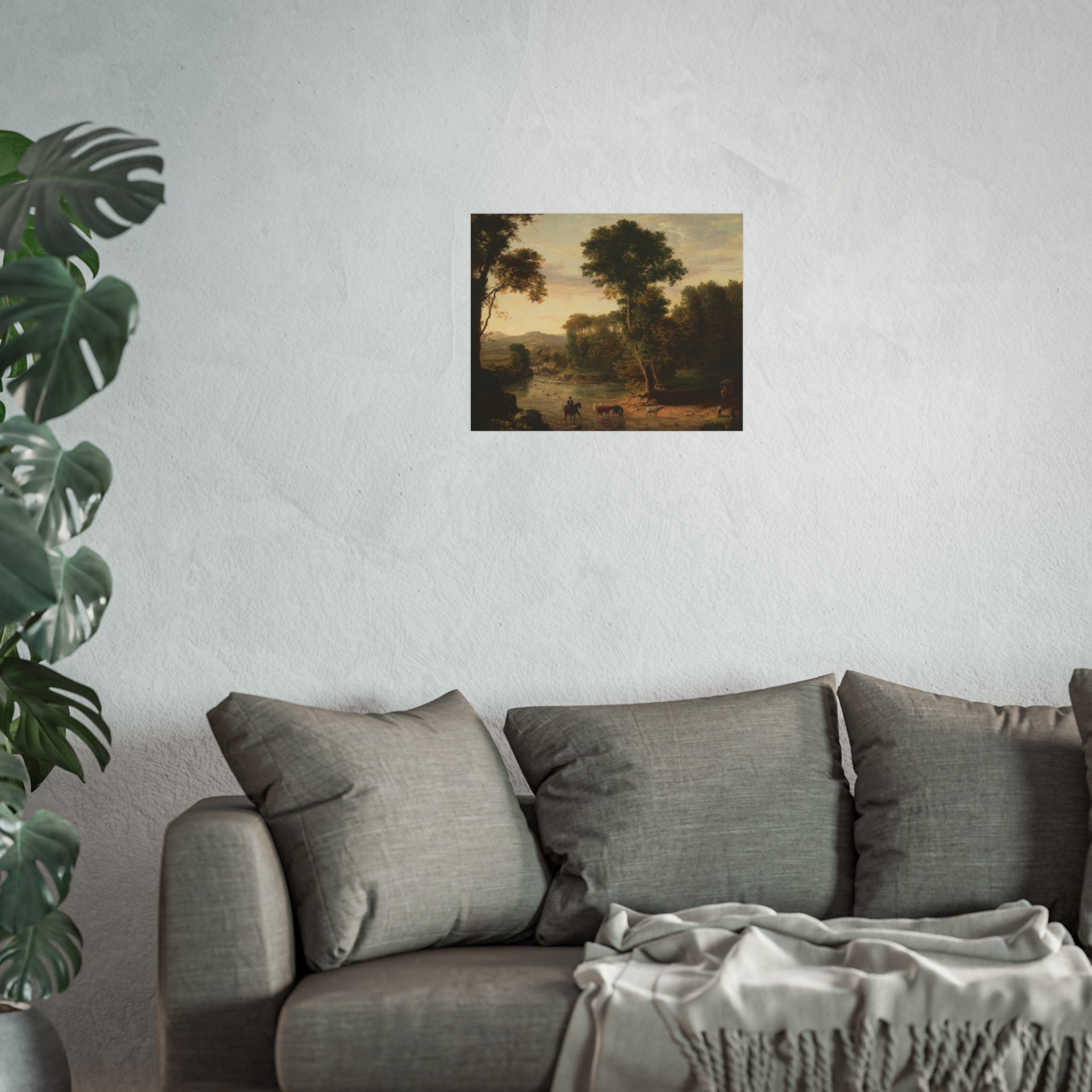 George Inness - Crossing the Ford | Fine Art Poster