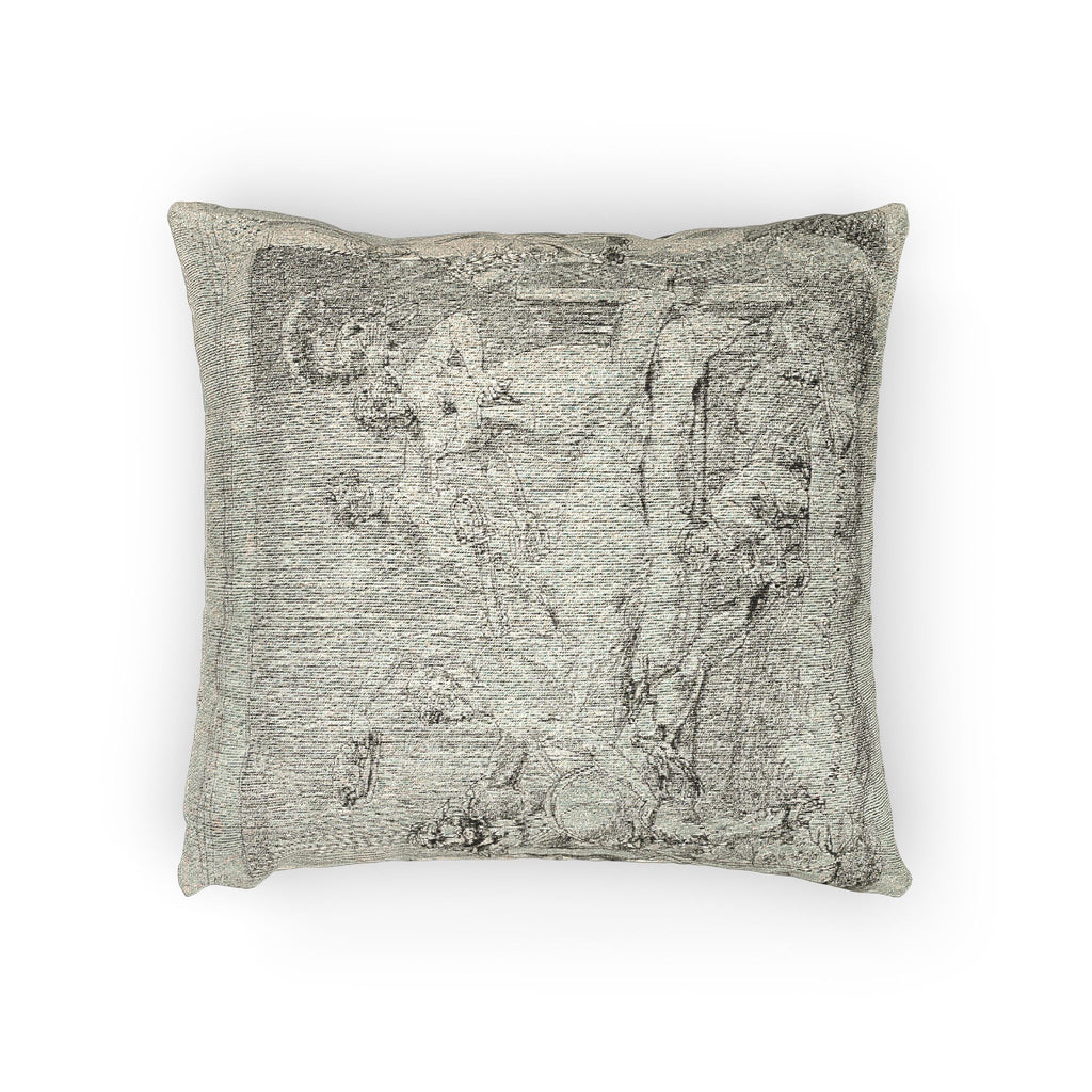 Jacques Louis David - Loveless Disarming Himself | Woven Pillow
