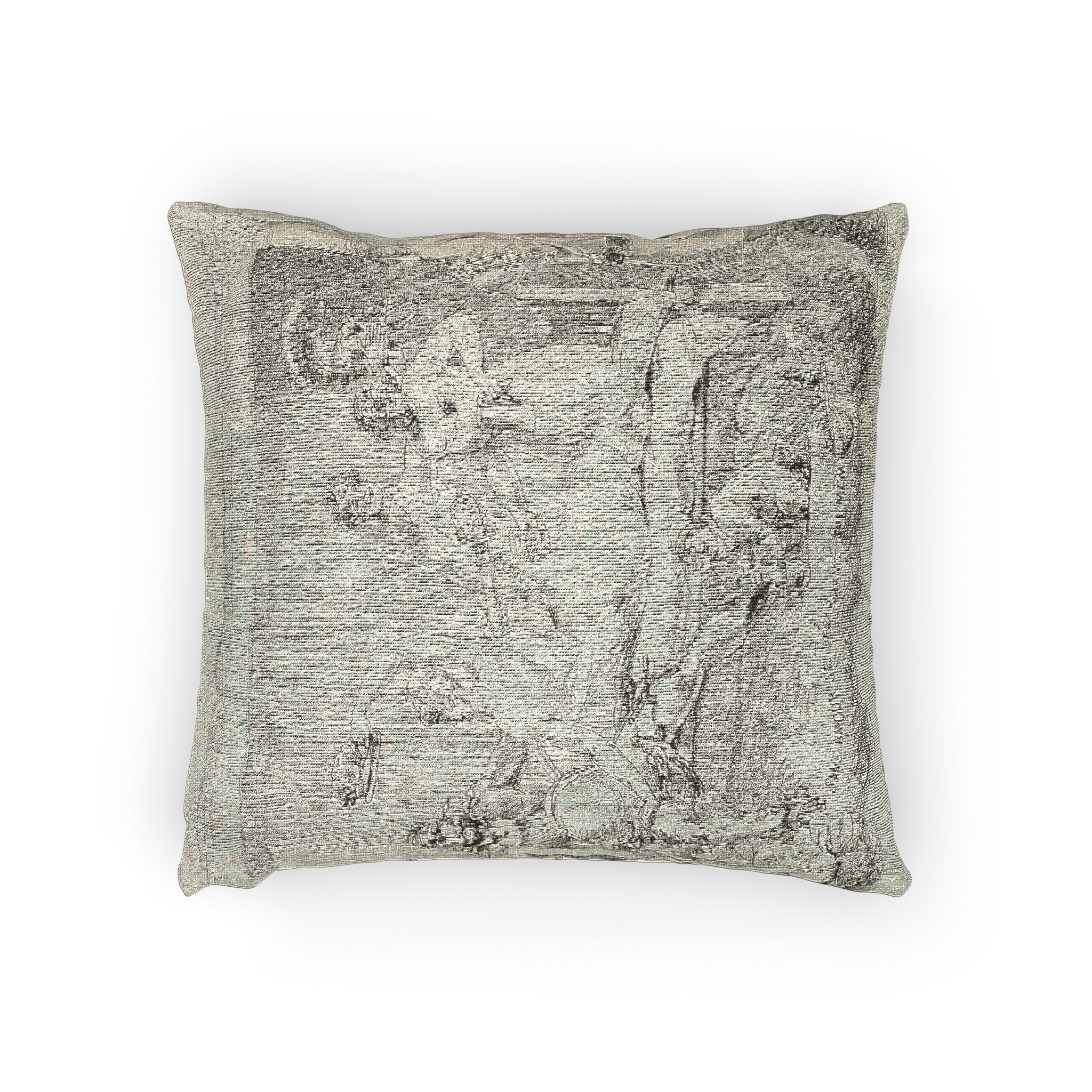 Jacques Louis David - Loveless Disarming Himself | Woven Pillow