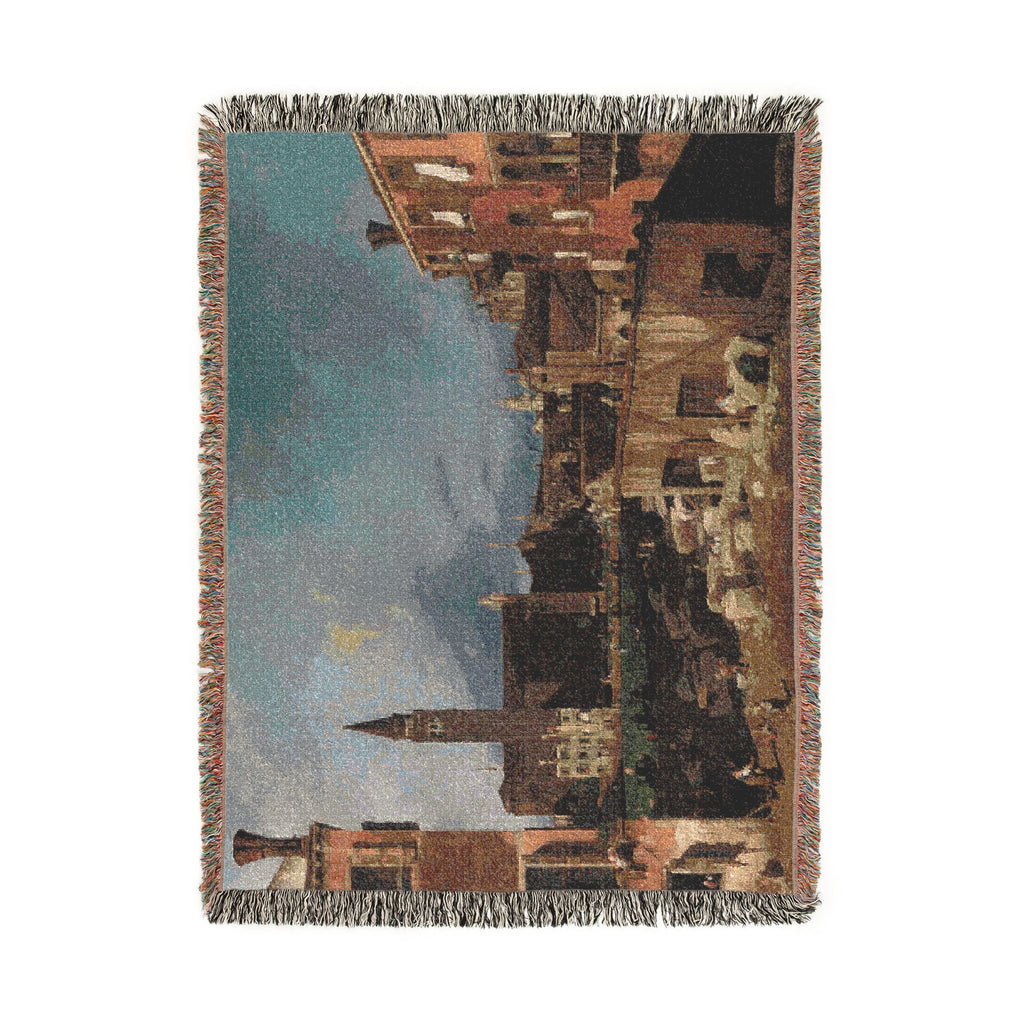Canaletto - The Stonemason's Yard | Woven Tapestry Blanket