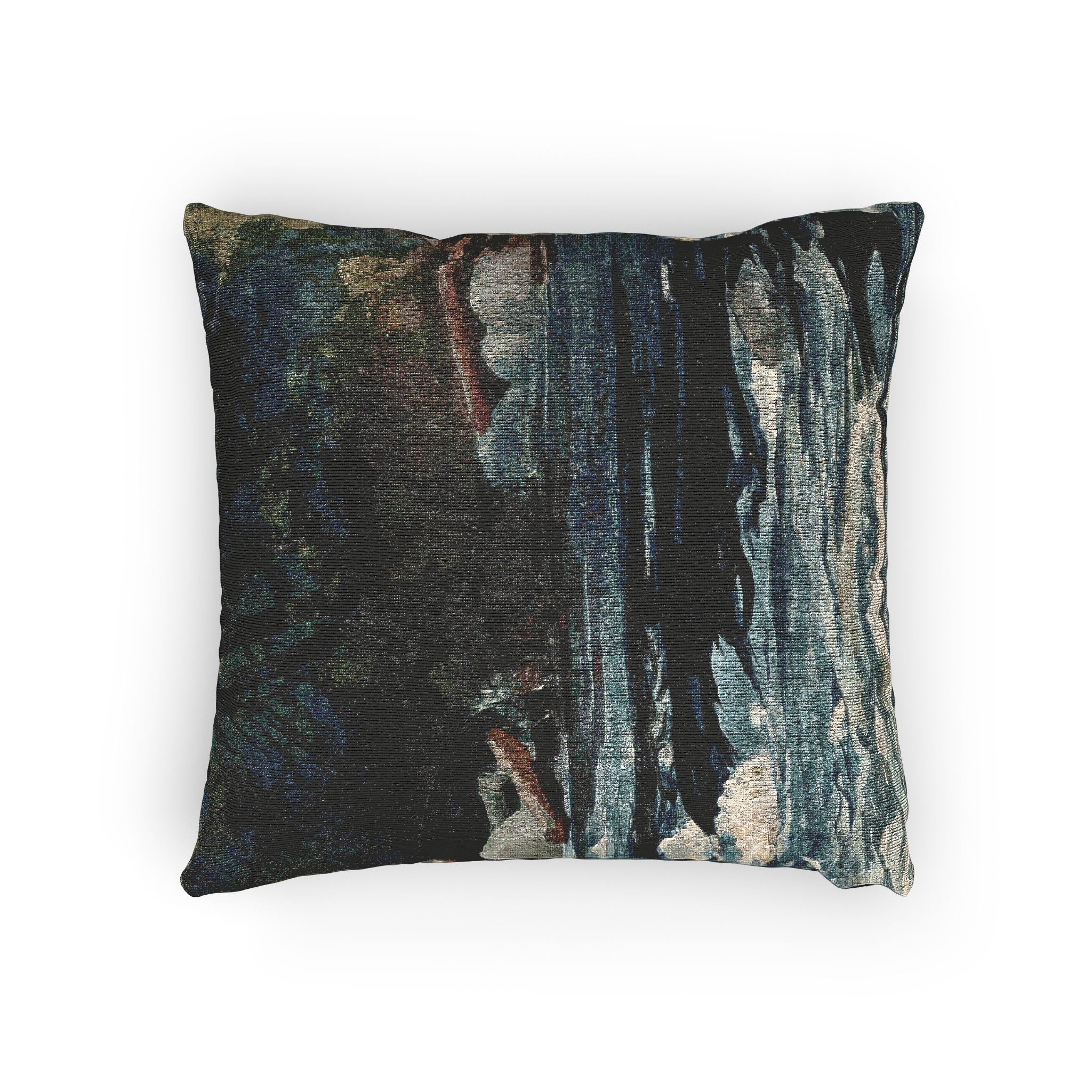 Winslow Homer - The Rapids, Hudson River, Adirondacks | Woven Pillow