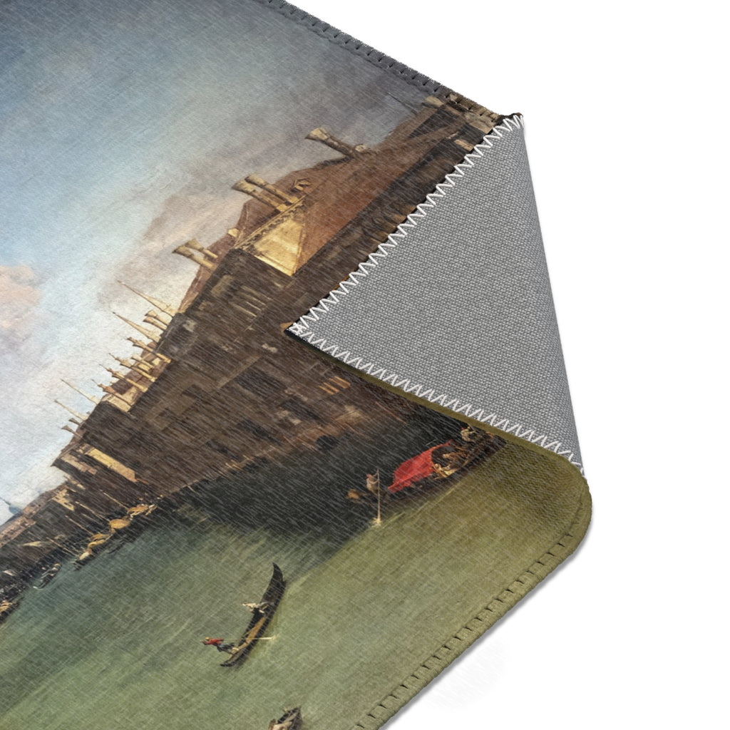 Ca' Rezzonico - Canal Grande da Palazzo Balbi a Rialto C.1722 - Canaletto | Area Rug