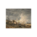 Louis Gabriel Moreau - Fire in the Port | Fine Art Poster
