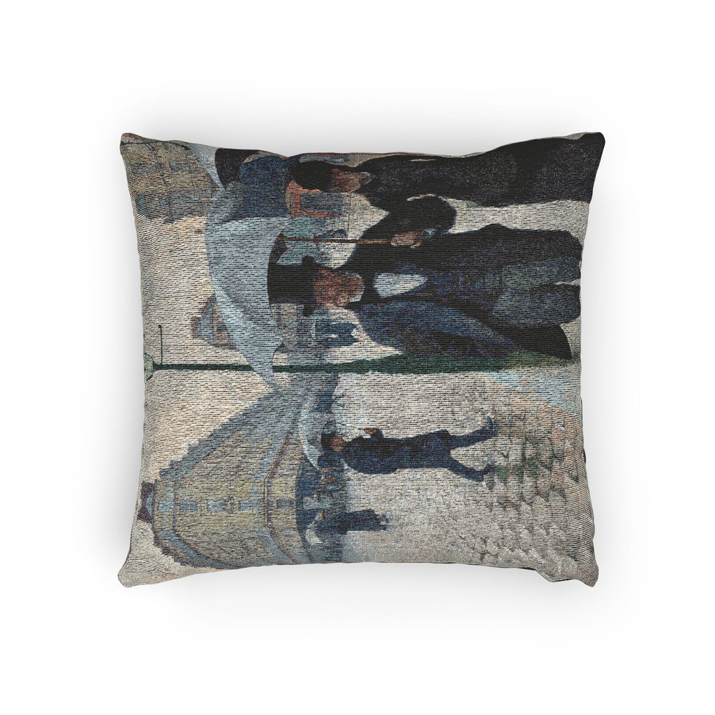 Gustave Caillebotte - Paris Street; Rainy Day | Woven Pillow