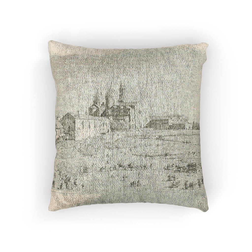 Canaletto - S. Giustina in prà della Vale, from Vedute | Woven Pillow