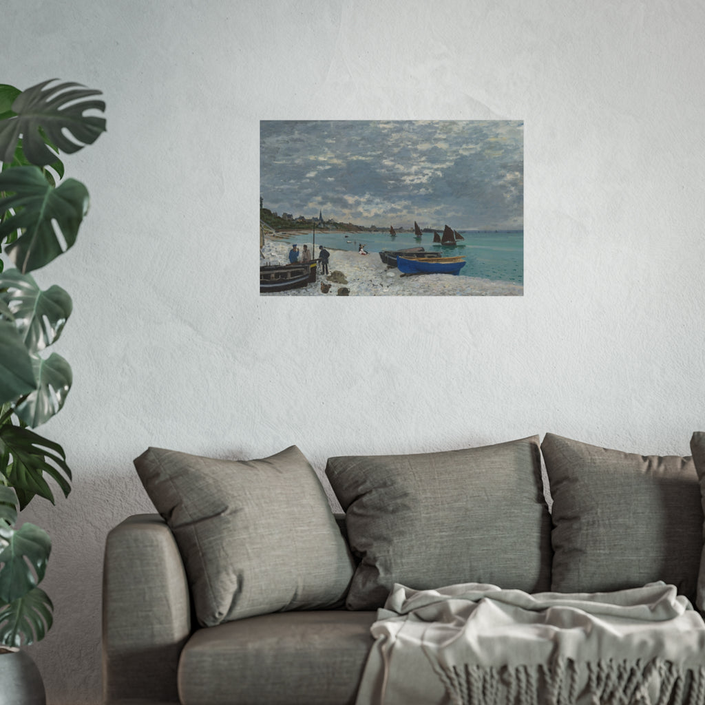Claude Monet - The Beach at Sainte-Adresse | Fine Art Poster