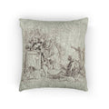 Giovanni Battista Tiepolo - Death Giving Audience, from Capricci | Woven Pillow