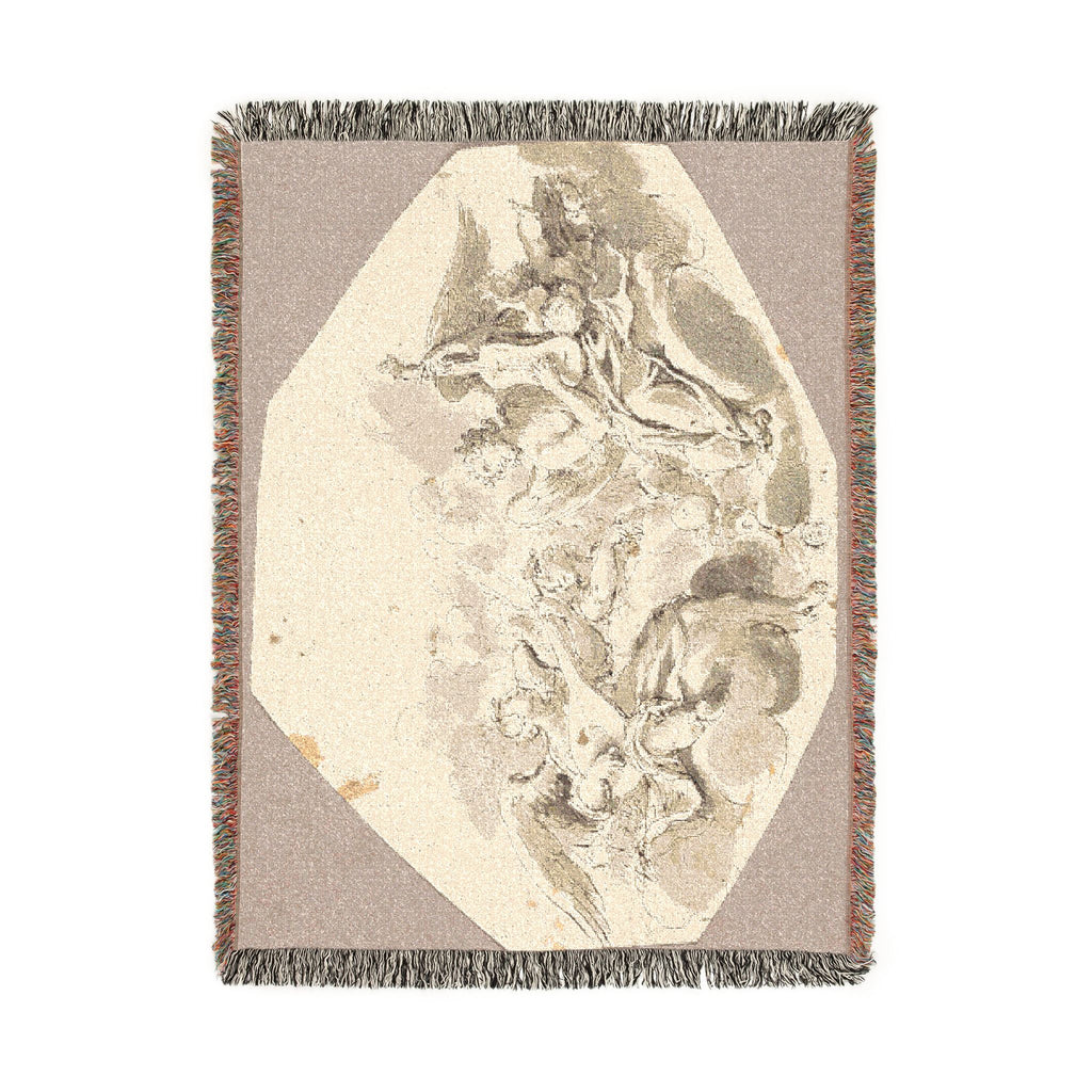 Giovanni Battista Tiepolo - Musician Angels | Woven Tapestry Blanket
