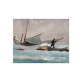 Winslow Homer - Stowing Sail | Fine Art Poster