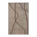 Grey Abstract Hand-Knotted Rug
