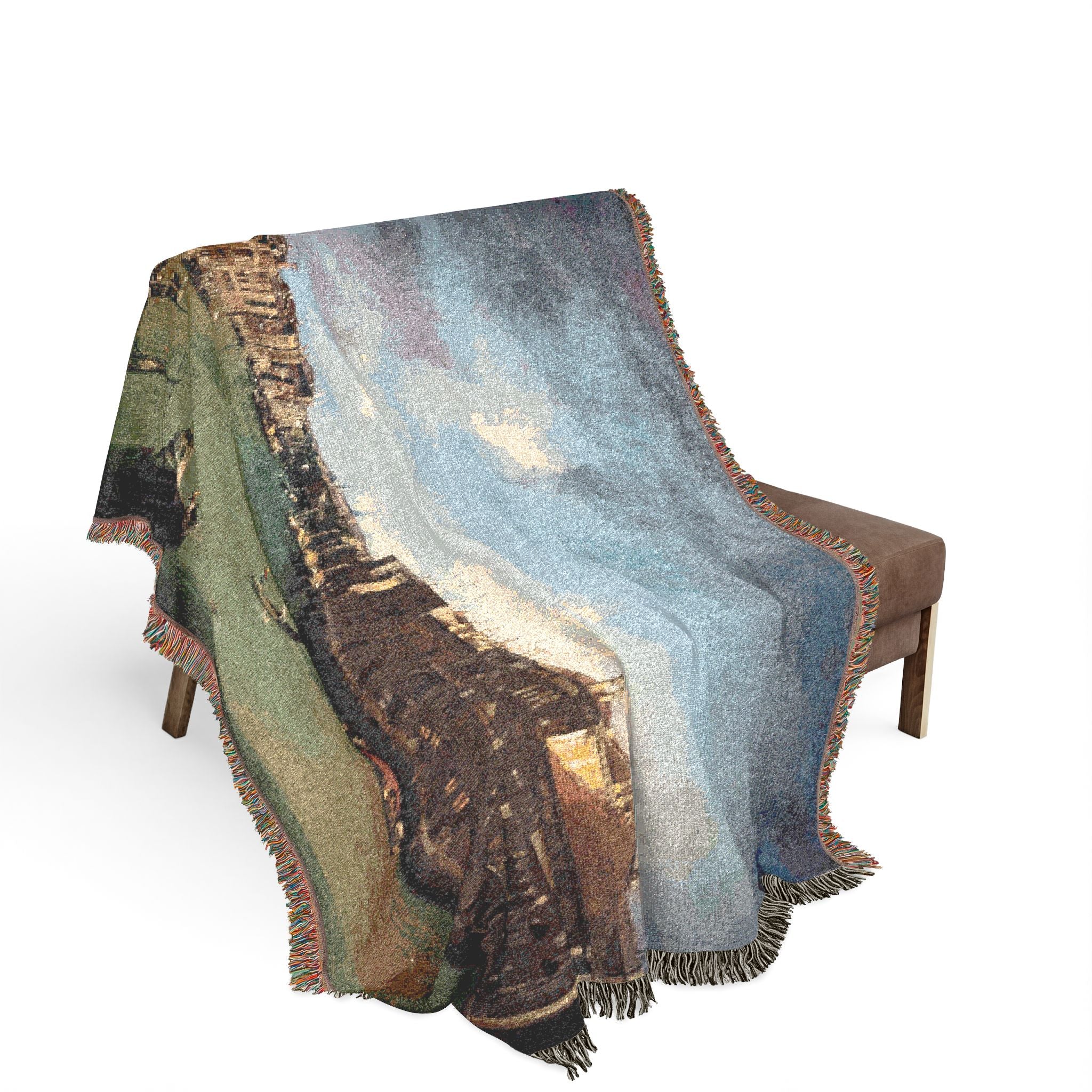 Ca' Rezzonico - Canal Grande da Palazzo Balbi a Rialto C.1722 - Canaletto | Woven Tapestry Blanket
