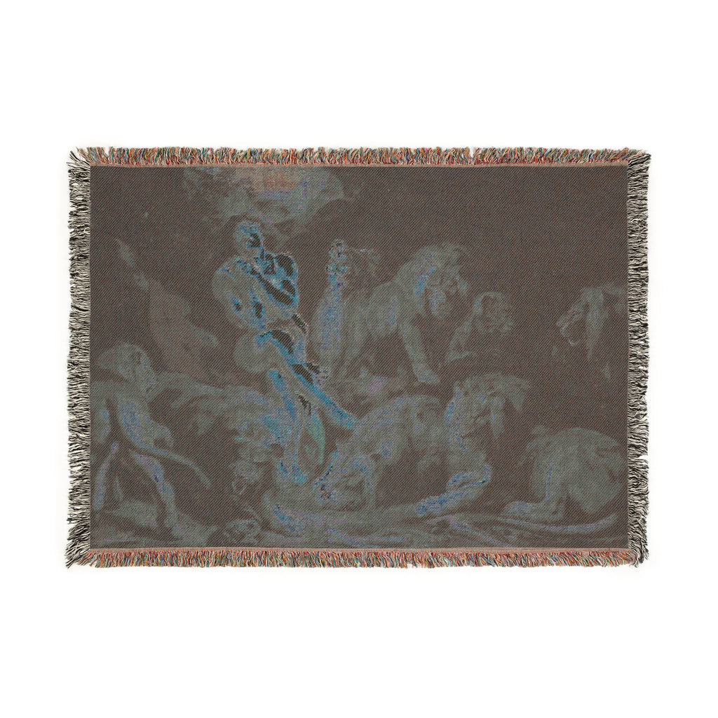 Sir Peter Paul Rubens - Daniel in the Lions' Den - Google Art Project | Woven Tapestry Blanket
