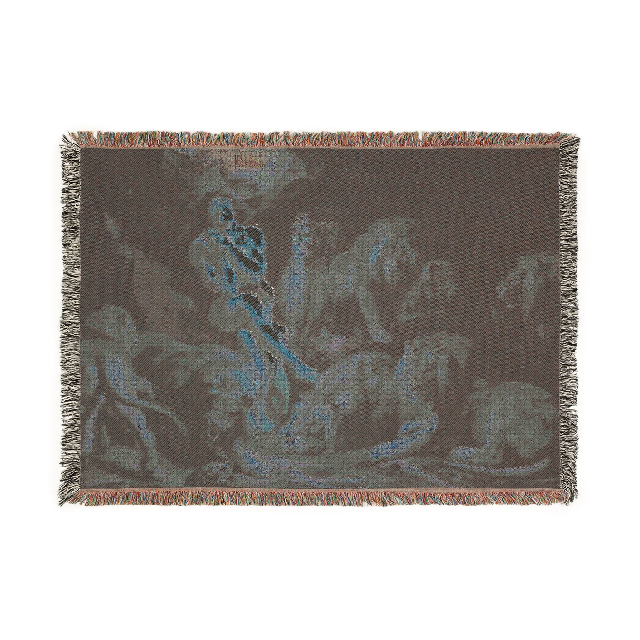 Sir Peter Paul Rubens - Daniel in the Lions' Den - Google Art Project | Woven Tapestry Blanket