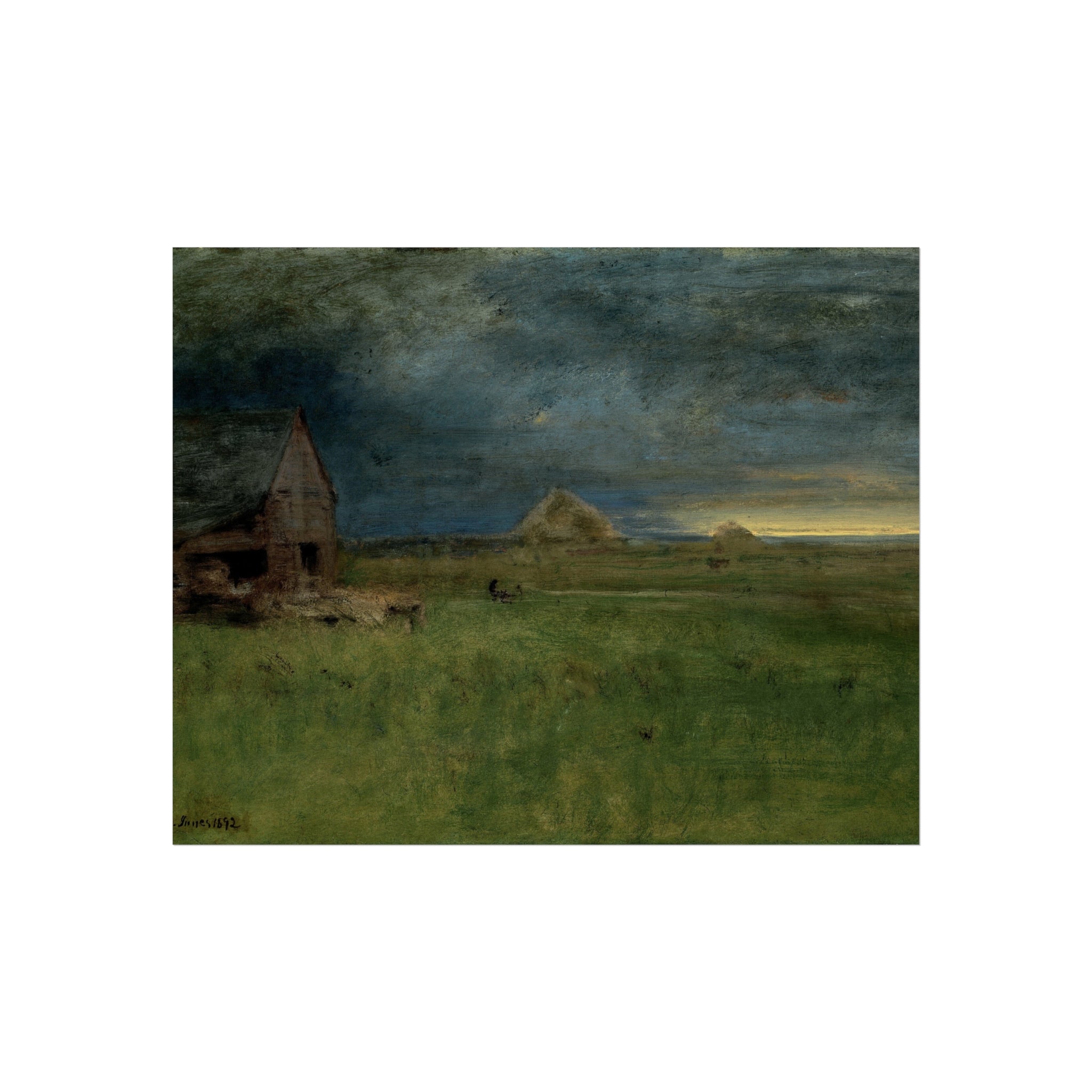 The Lonely Farm, Nantucket George Inness Fine Art Poster