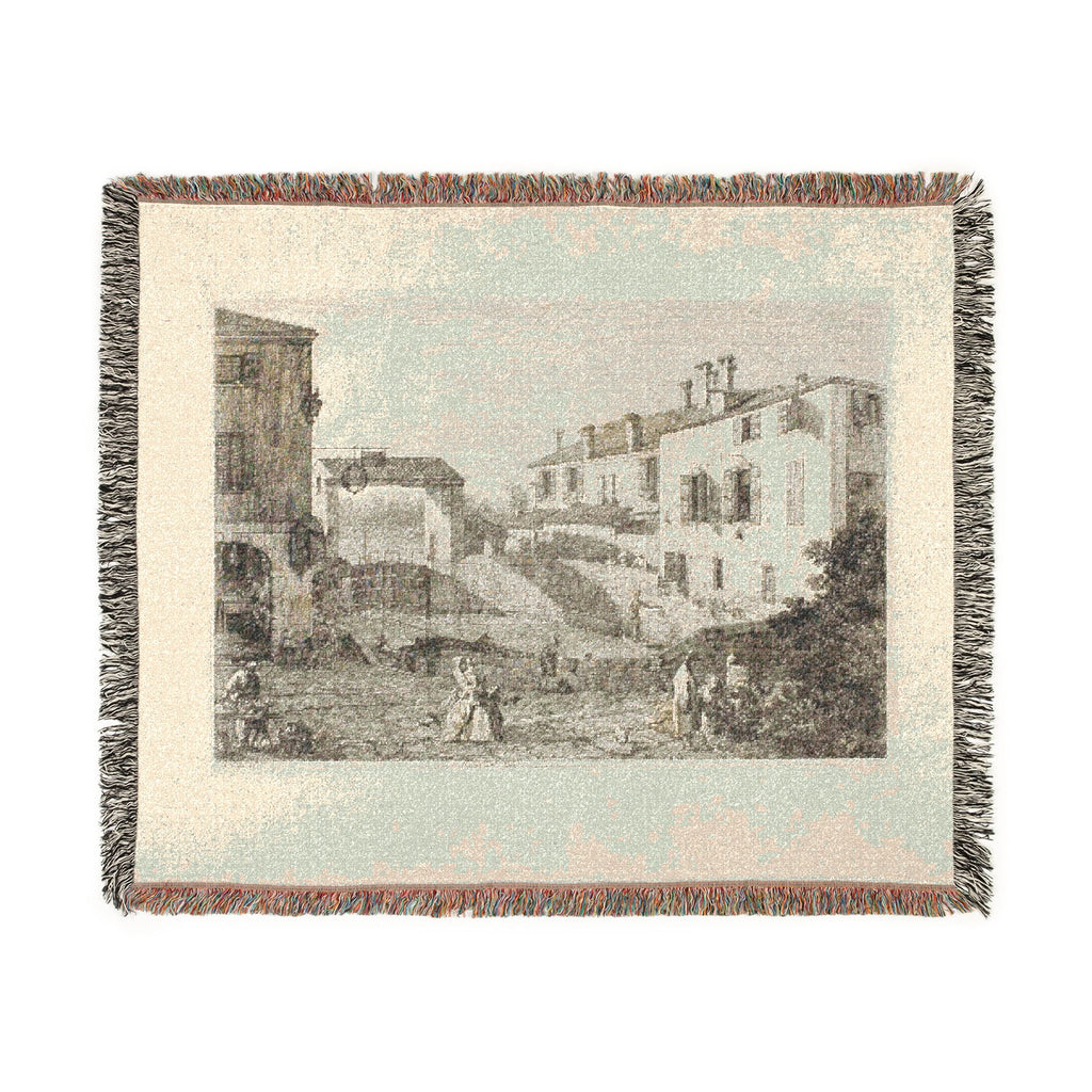Canaletto - Le Porte Del Dolo, from Vedute | Woven Tapestry Blanket