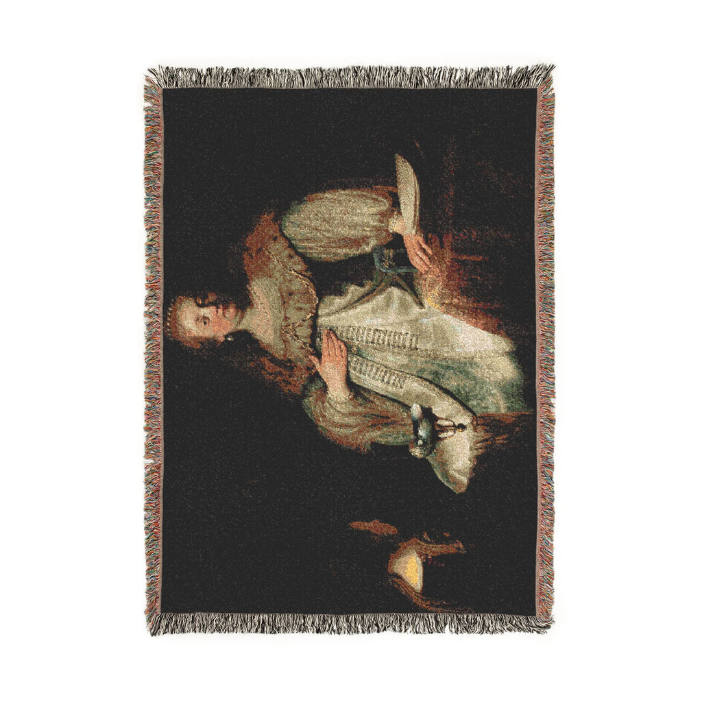 Judith at the Banquet of Holofernes (previously known as Artemisia), by Rembrandt, from Prado in Google Earth | Woven Tapestry Blanket