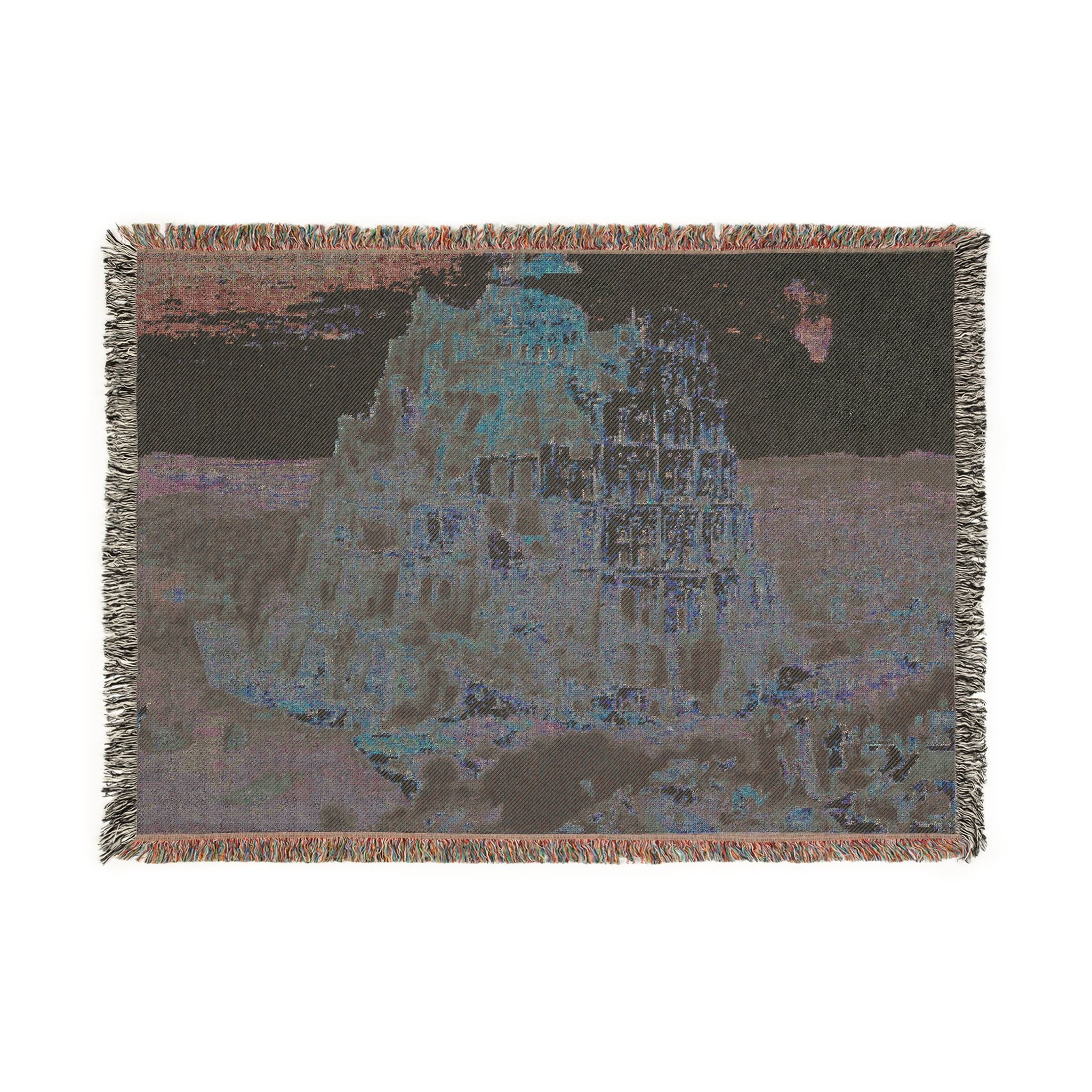 Pieter Bruegel the Elder - The Tower of Babel (Vienna) - Google Art Project - edited | Woven Tapestry Blanket