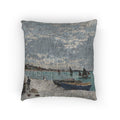 Claude Monet - The Beach at Sainte-Adresse | Woven Pillow