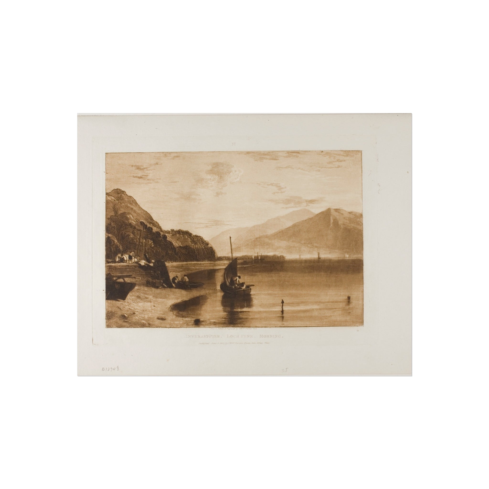 Joseph Mallord William Turner - Inverary Pier Loch Fyne, Morning | Fine Art Poster