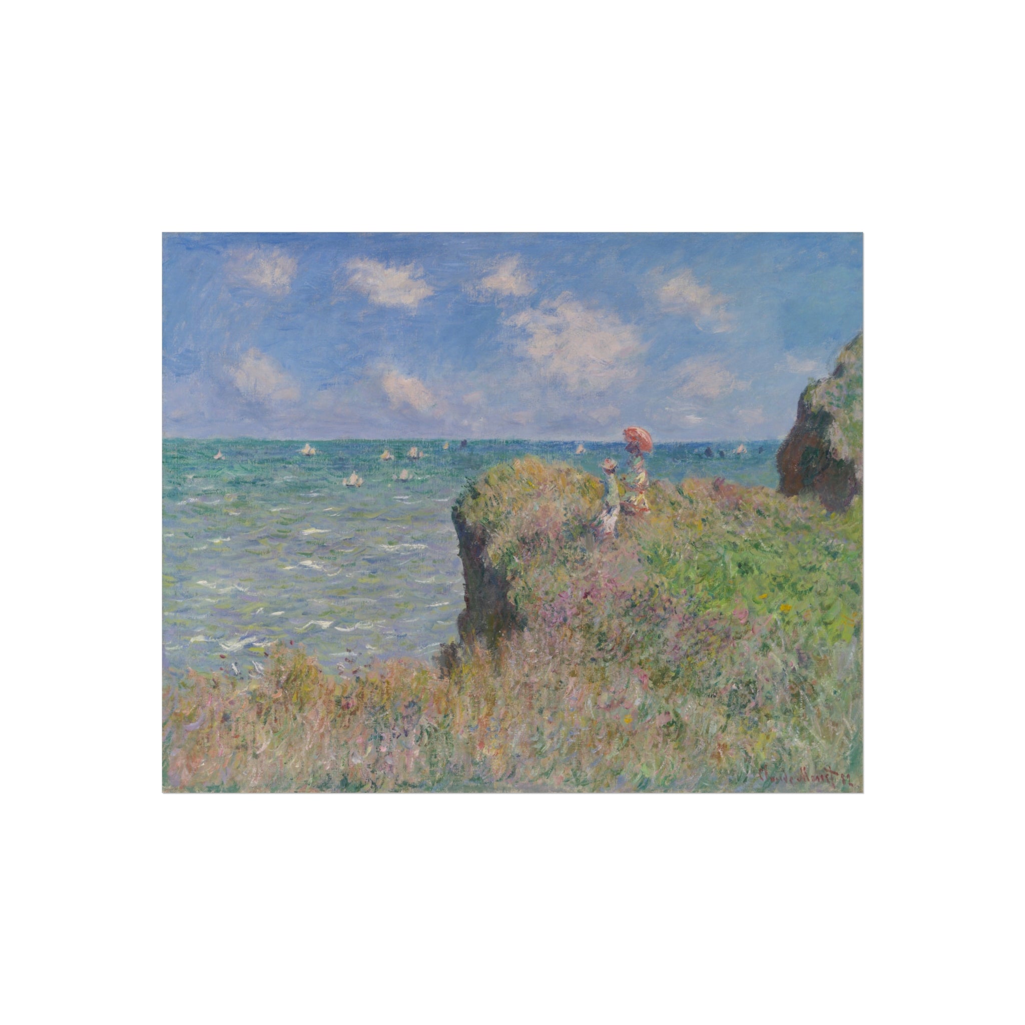 Claude Monet - Cliff Walk at Pourville | Fine Art Poster