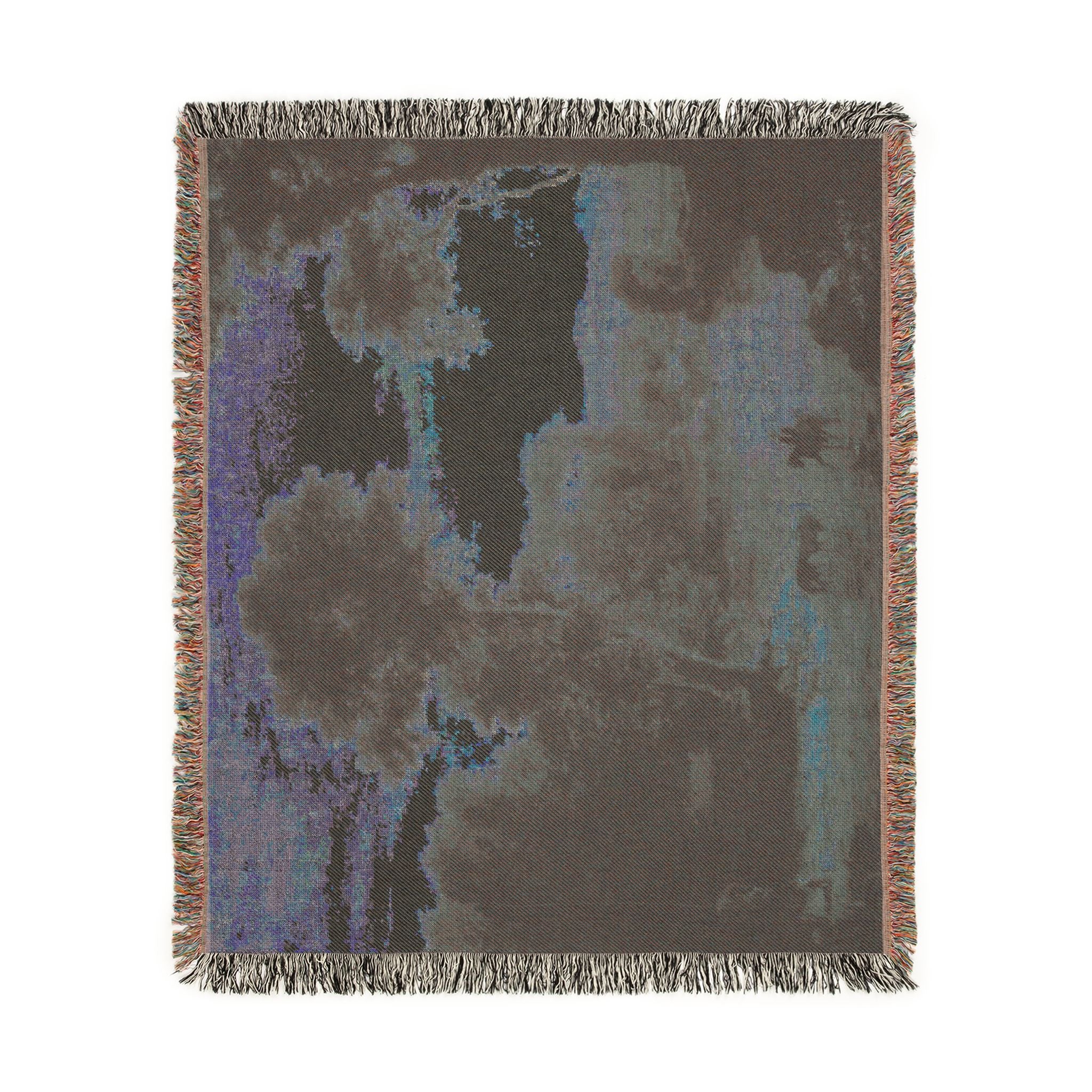 George Inness - Crossing the Ford | Woven Tapestry Blanket