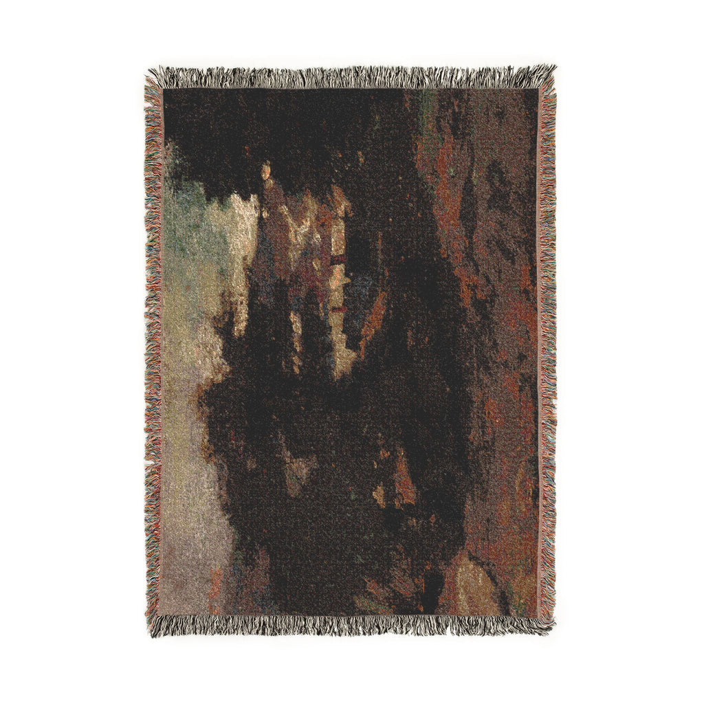 John Constable - Landscape with Cottages | Woven Tapestry Blanket
