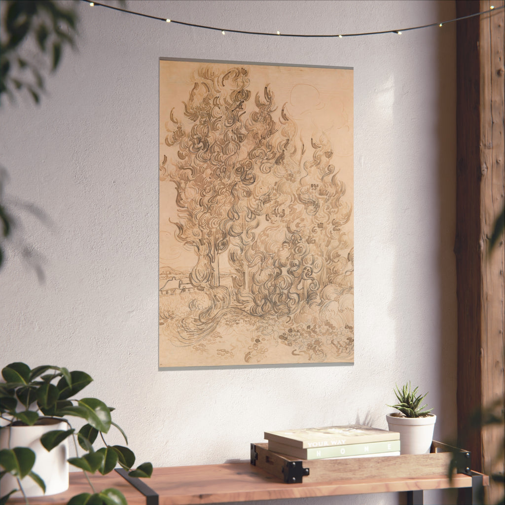 Vincent van Gogh - Cypresses | Fine Art Poster
