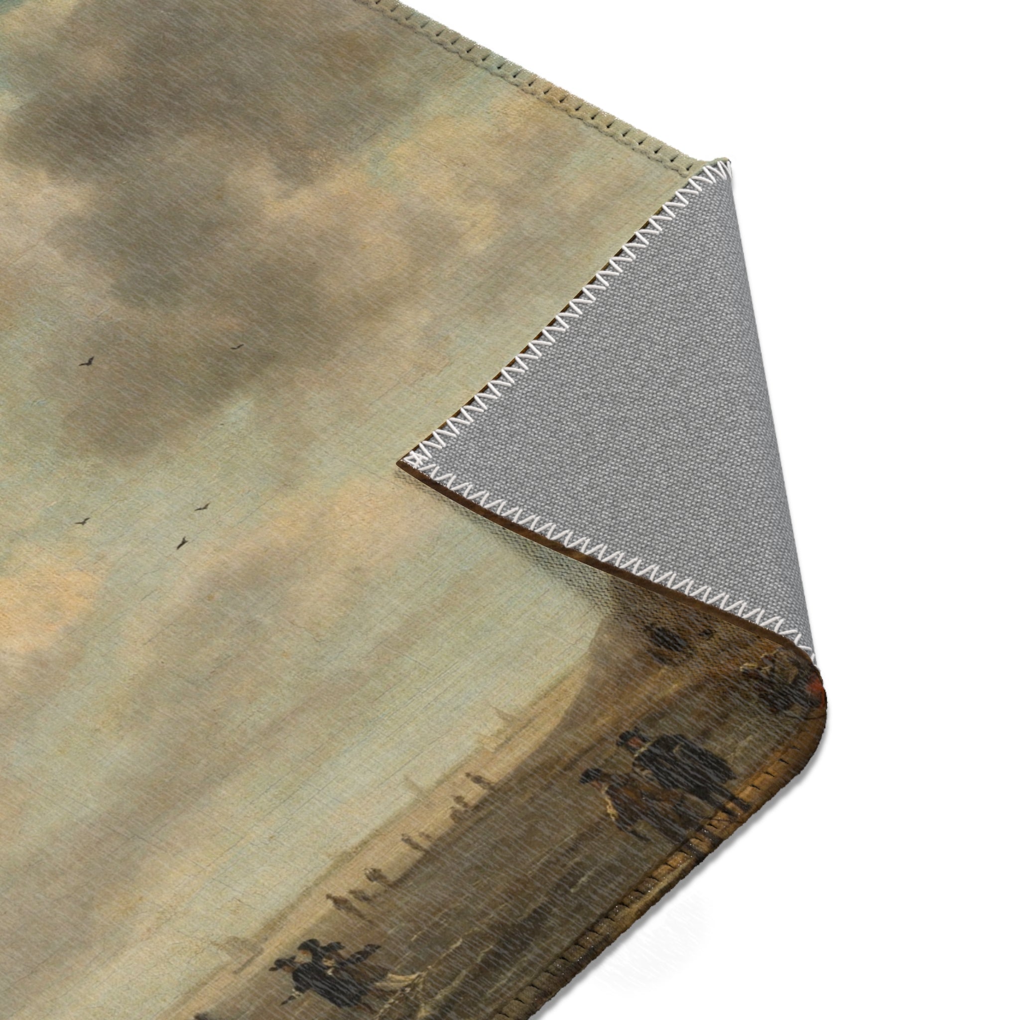 Naar Jacob van Ruisdael - Beach View - 154 - Mauritshuis | Area Rug