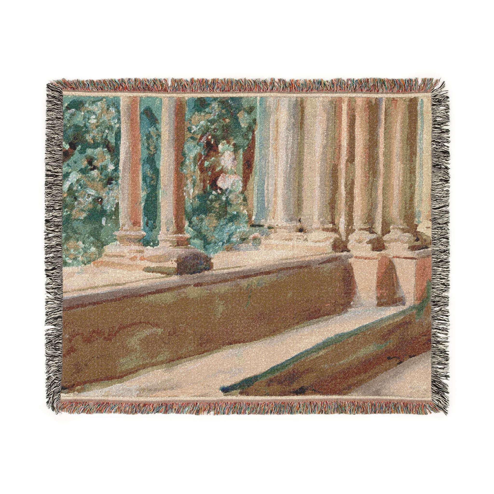 Tarragona Terrace and Garden John Singer Sargent Tapestry Blanket