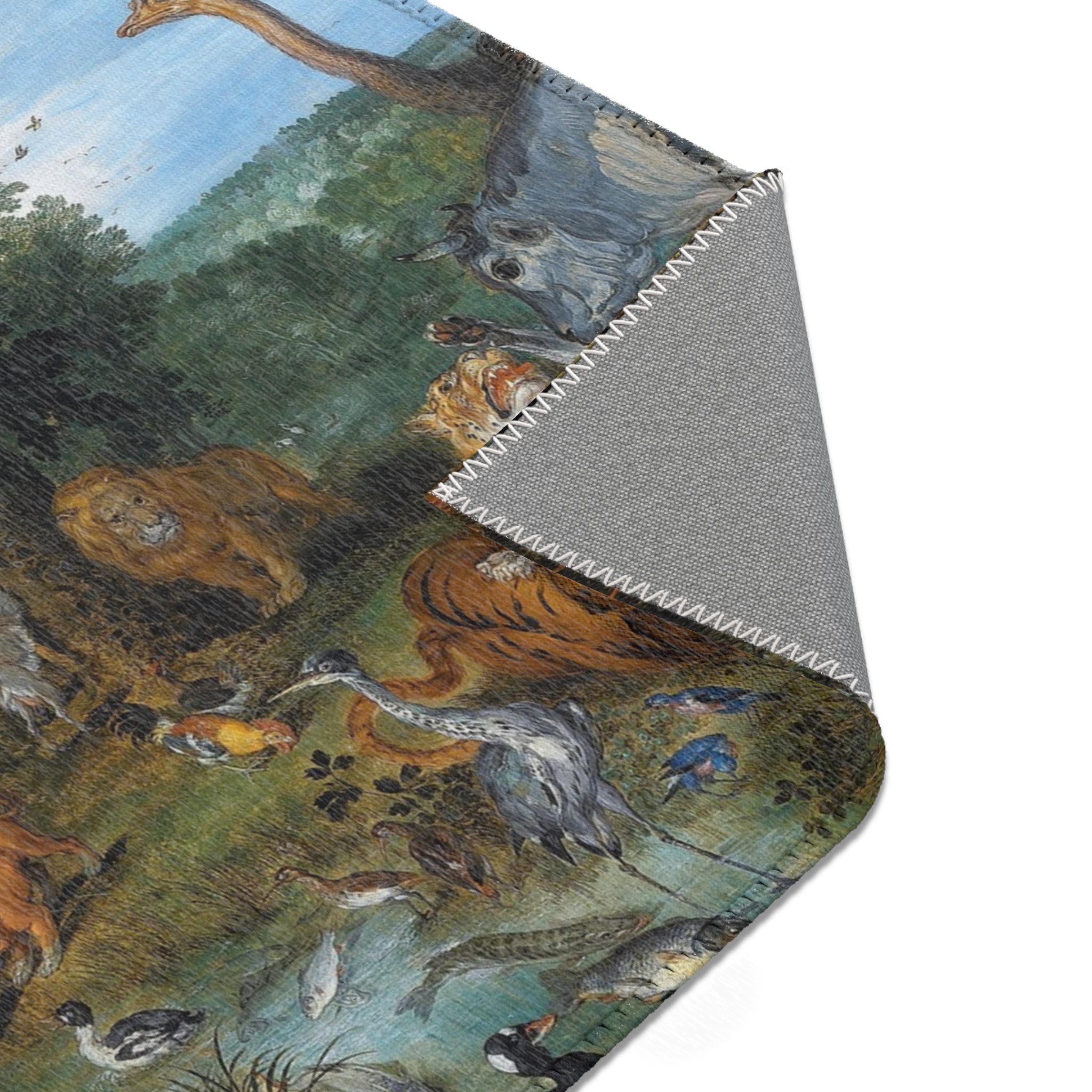 Jan Brueghel de Oude en Peter Paul Rubens - Het aards paradijs met de zondeval van Adam en Eva | Area Rug
