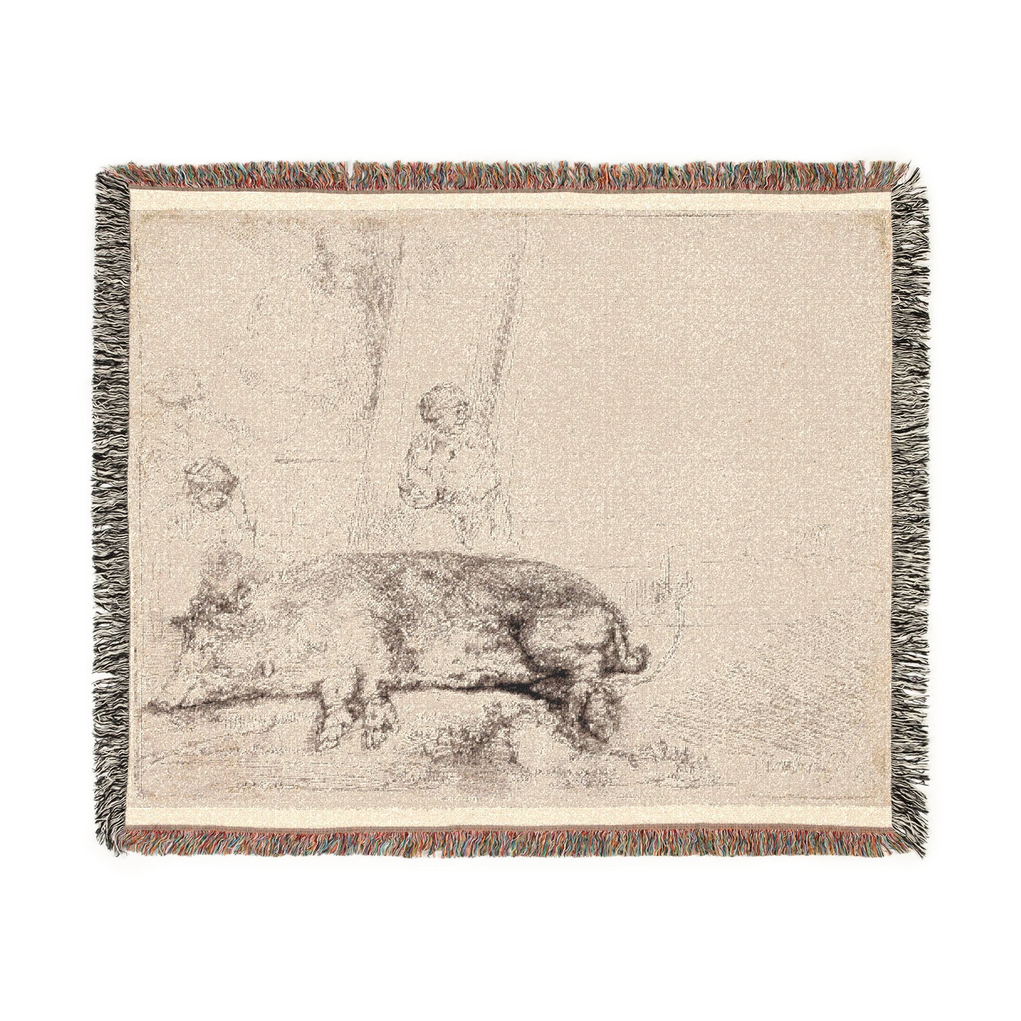 Rembrandt van Rijn - The Hog | Woven Tapestry Blanket