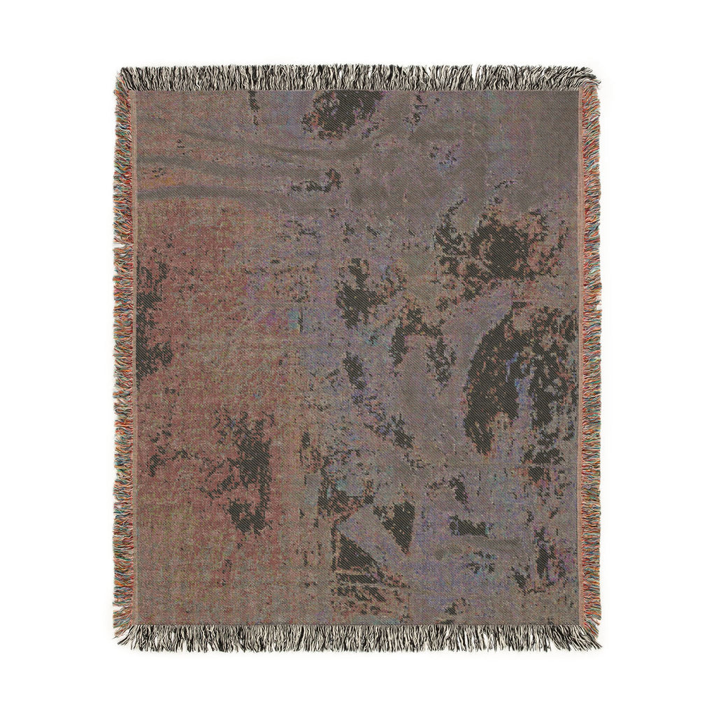 Camille Pissarro - Rabbit Warren at Pontoise, Snow | Woven Tapestry Blanket
