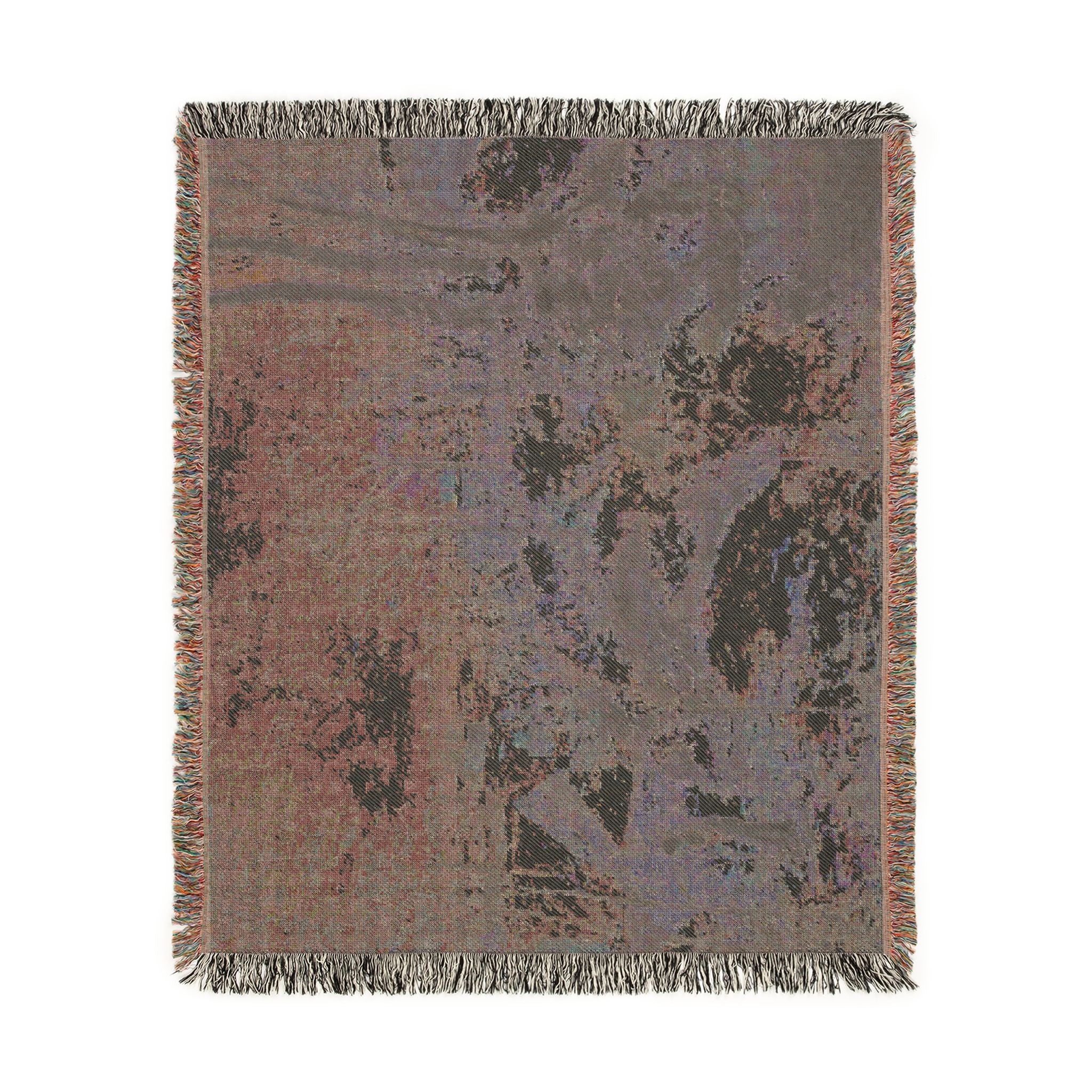 Camille Pissarro - Rabbit Warren at Pontoise, Snow | Woven Tapestry Blanket