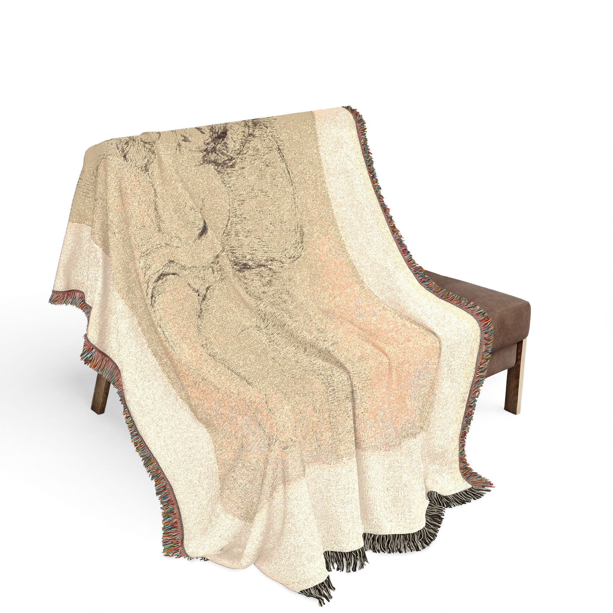 Woman Reclining, to the Left Pierre-Auguste Renoir Tapestry Blanket