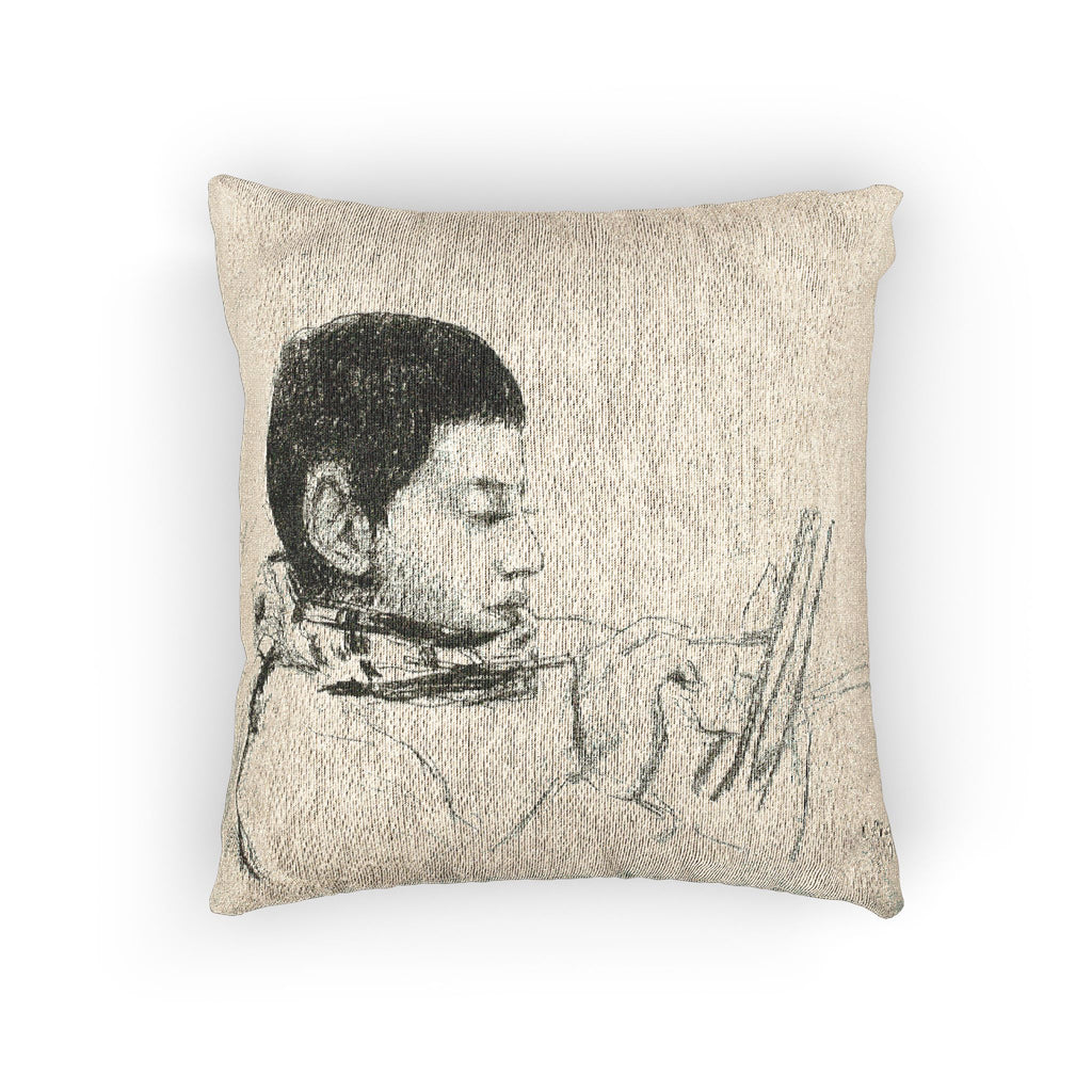 Camille Pissarro - Portrait Lucien Pissarro | Woven Pillow