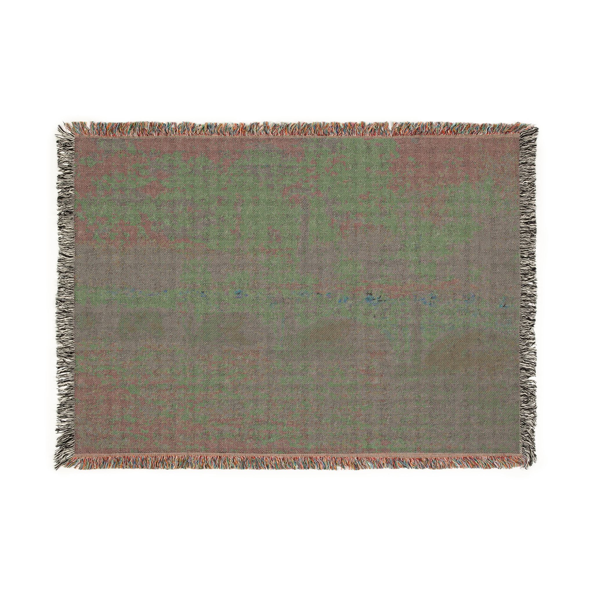 Claude Monet - Waterloo Bridge, Sunlight Effect | Woven Tapestry Blanket