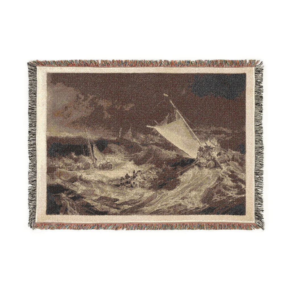 Charles Turner - A Shipwreck | Woven Tapestry Blanket