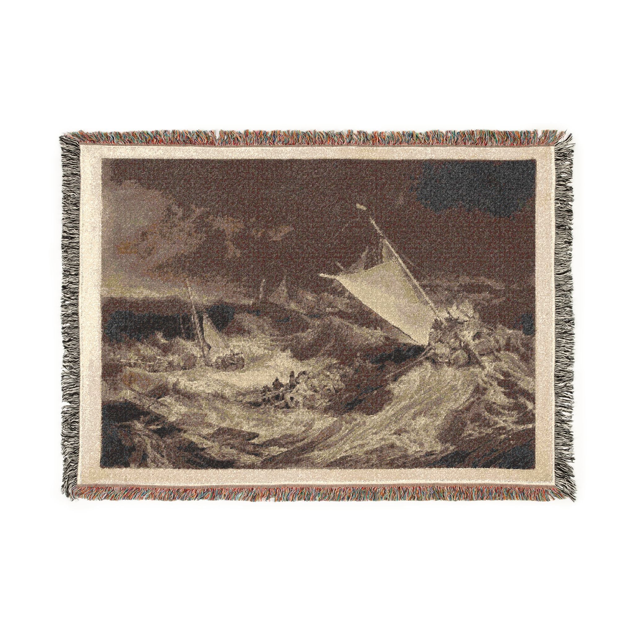 Charles Turner - A Shipwreck | Woven Tapestry Blanket