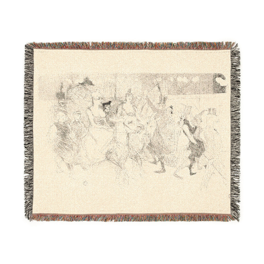 Henri de Toulouse-Lautrec - A Gala Evening at the Moulin Rouge | Woven Tapestry Blanket