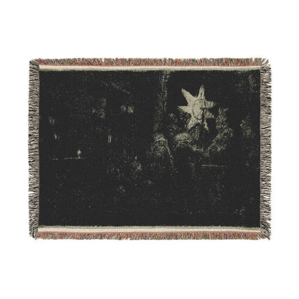 Rembrandt van Rijn - The Star of the Kings A Night Piece | Woven Tapestry Blanket