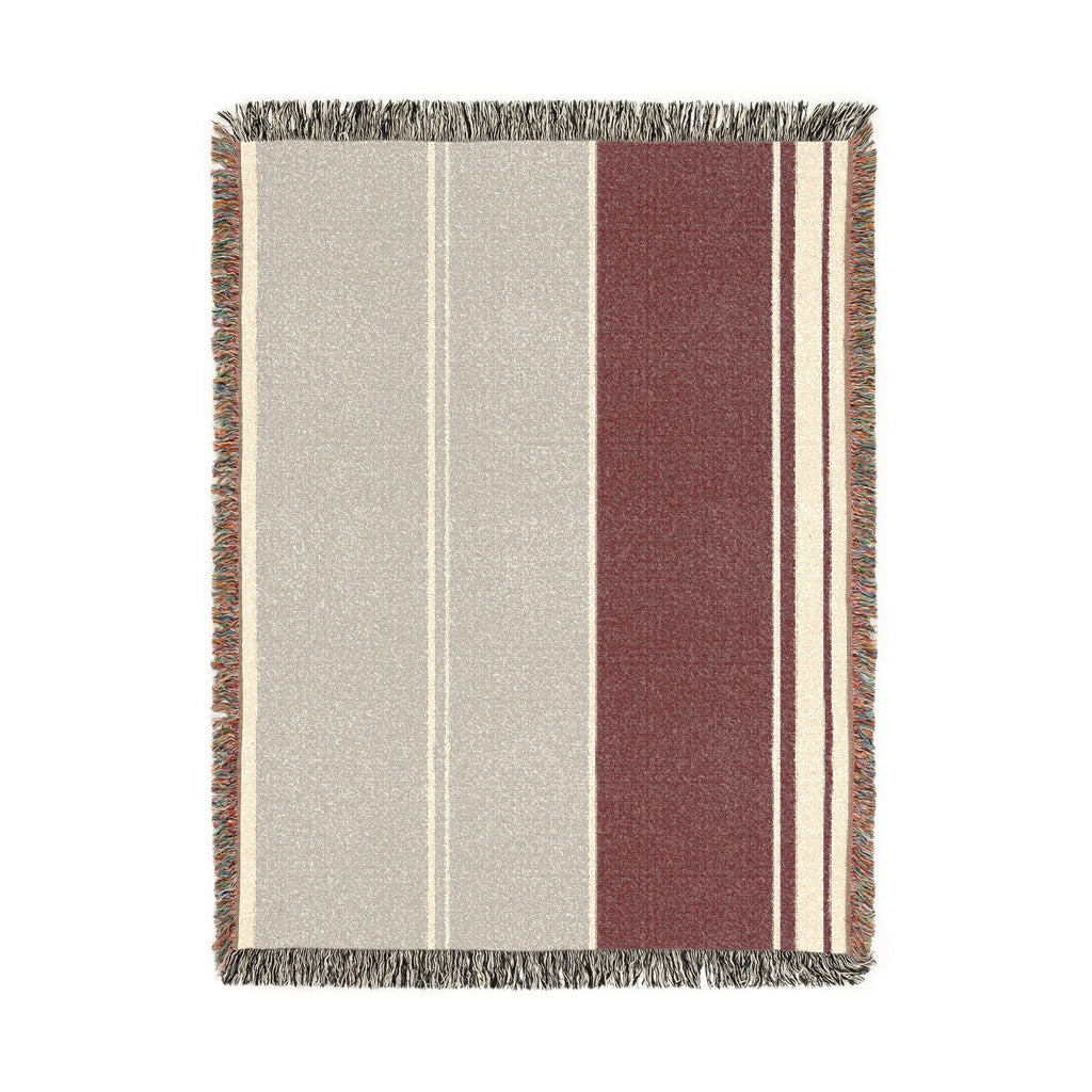Orchard Throw — Stone · Fig · Warm White