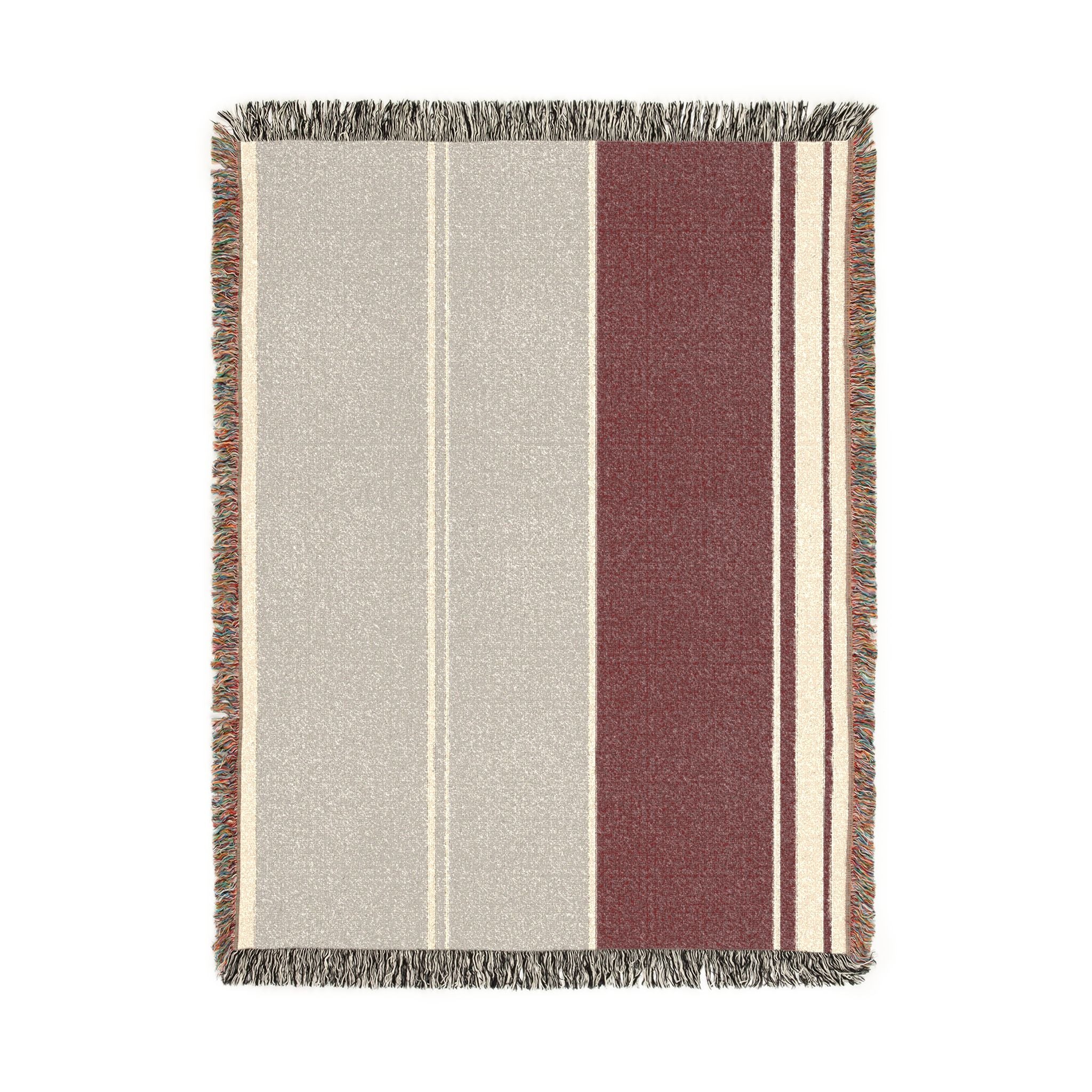 Orchard Throw — Stone · Fig · Warm White
