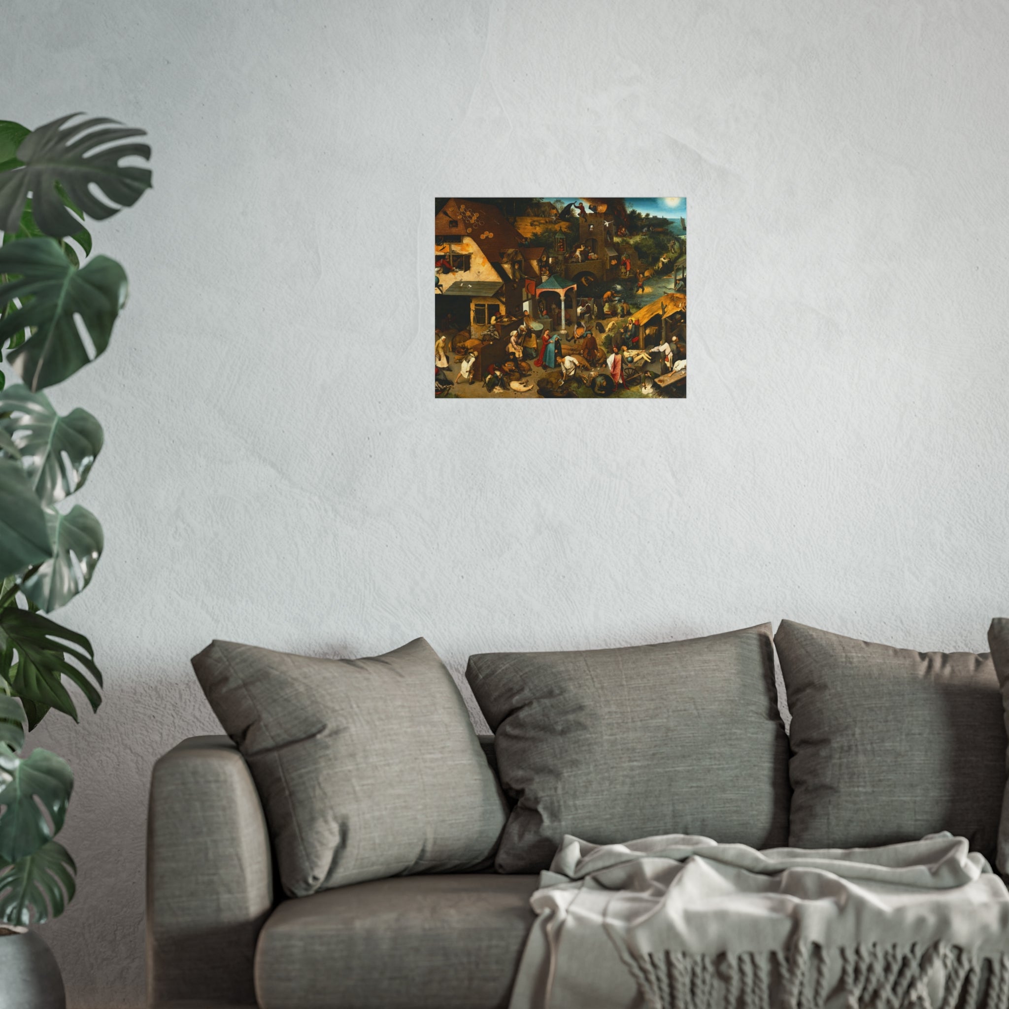 Pieter Brueghel the Elder - The Dutch Proverbs - Google Art Project | Fine Art Poster